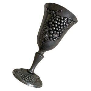 Carson Statesmetal Pewter‎ Goblet Chalice Grape Bunch Cup Wine Medieval Decor